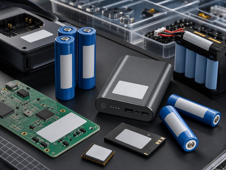 Electronics and battery label applications